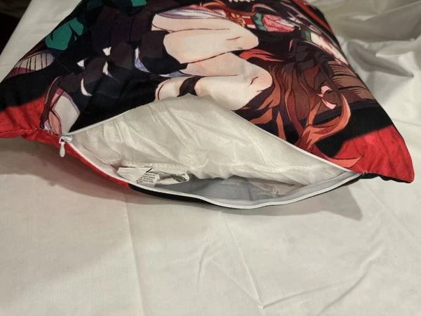 Demon Slayer Anime Throw Pillow Case Cover Home Sofa Decor Square Cushion Case
