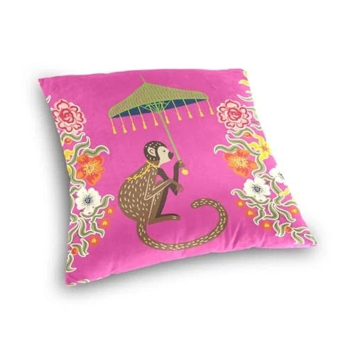 Throw Pillow Covers 20X20 Inch, Fall Pillow 20" x 20" (Pack of 1) Left Monkey