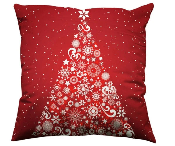 1x 45x45cm Sofa Cushion Cover Pillow Case Christmas Tree Xmas Decoration UK