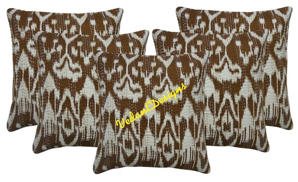5 Pcs Wholesale Lot Cushion Cover Zig Zag 16 x 16 in Hippie Sofa Car Pillow Case