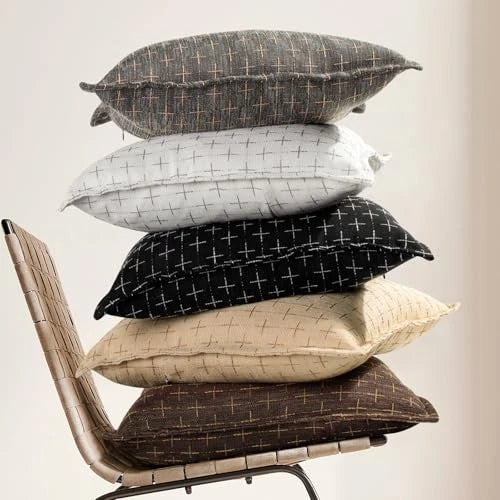 Pillow Covers 22x22 Set of 2 Soft Polyester 22" x 22" (Pack of 2) Pure White