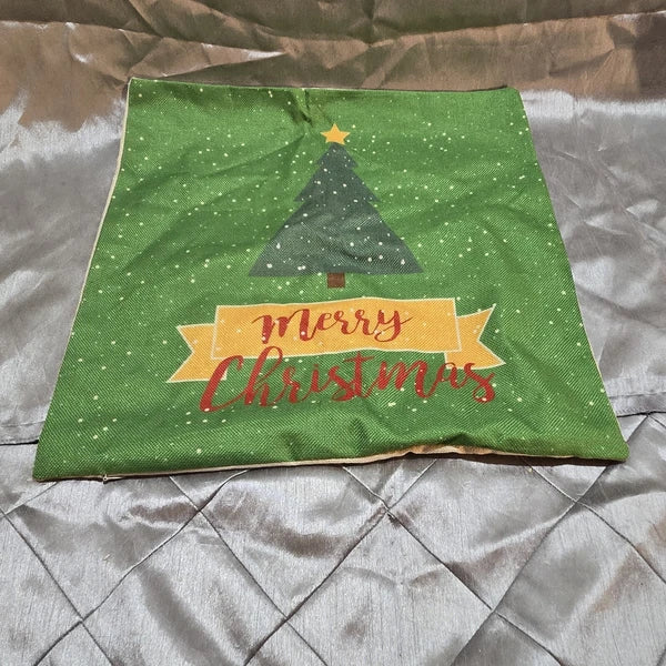 Christmas Tree Pillow Case Sofa Throw Cushion Cover Home Decor