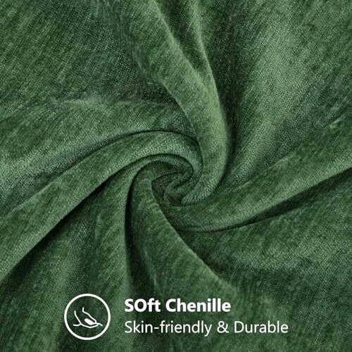 Couch Throw Pillow Covers 12x20 Set of 2, 12 x 20-Inch (Pack of 2) Moss Green