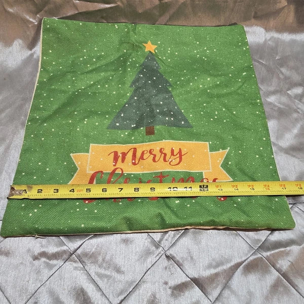 Christmas Tree Pillow Case Sofa Throw Cushion Cover Home Decor
