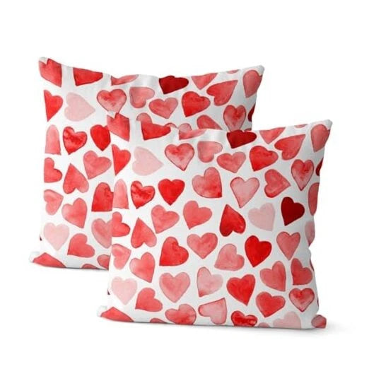 Valentines Day Pillow Covers 20x20 Set of 2 20" x 20" (Pack of 2) Red-4