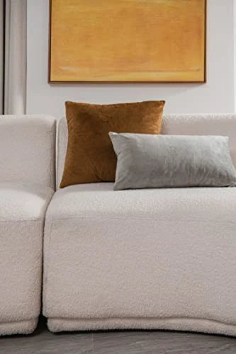 Decorative Pillow Cases 12x20 Light-Grey: 2 20" x 12" (Pack of 2) Light Grey