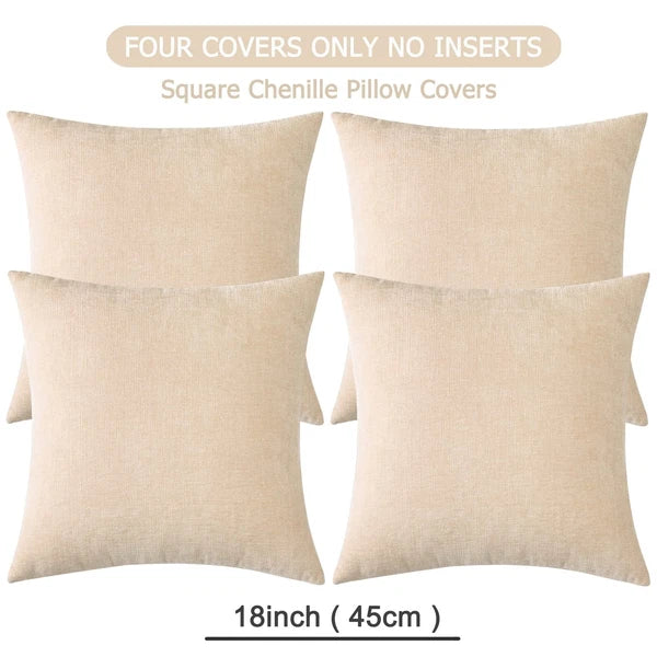 GAWAMAY Decorative Square Throw Pillow Covers 18"x18" Inch Set of 4, Super So...