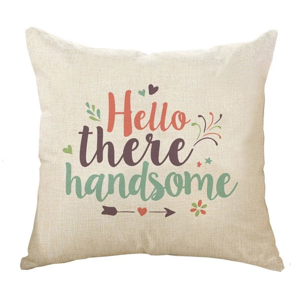 Fancy Alphabet Letter Throw Pillows Covers  Home Decor for Room Sofa Couch