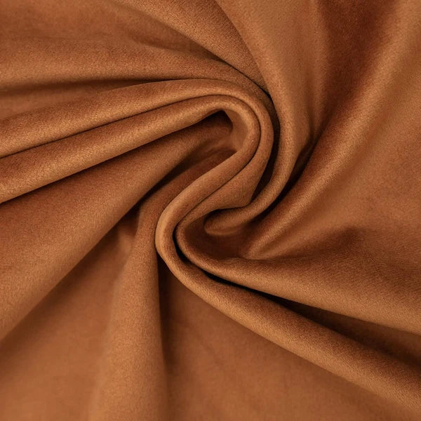 Burnt Orange Soft Velvet Throw Pillow Covers 18X18 Inch Set of 2 for Sofa Couch