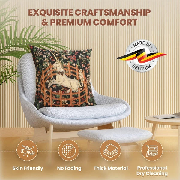 Charlotte Home Furnishings Couch Pillow Covers 16X16 in, Unicorn Decorative T...