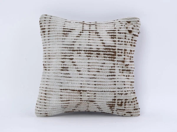 Ethnic Kilim Pillow Cover, 12x12 Turkish Kilim Pillowcase,Antique Pillow Cushion