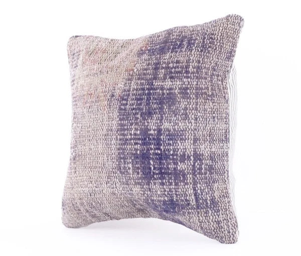 Wool Jute Throw Indian Pillows Cover Vintage Handmade Kilim Cover