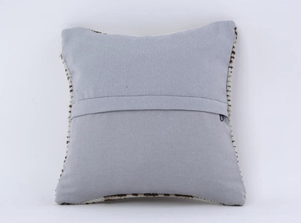 Ethnic Kilim Pillow Cover, 12x12 Turkish Kilim Pillowcase,Antique Pillow Cushion
