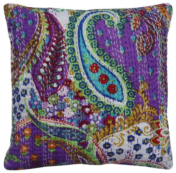 Floor Pillows Cases Paisley Car Sofa Boho Art Room Decorative Cushion Cover