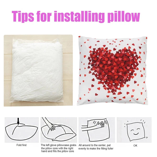 Love Cushion Valentines Day Pillows Cover Valentine's Pillowcover