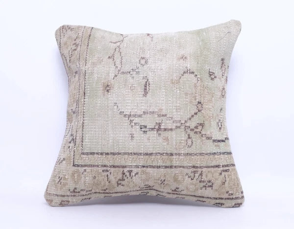 Hand Woven Kilim Rug Pillow Case 20" Vintage Handmade Jute Throw Cushion Cover