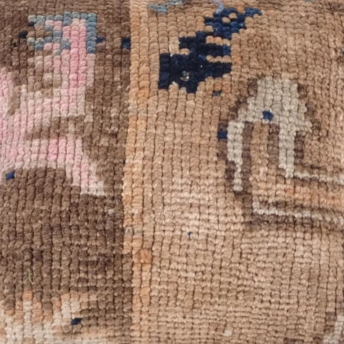 Wool Jute Cushion Cover Throw Indian Vintage Handmade Kilim Rug Pillows