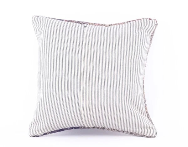 Wool Jute Throw Indian Pillows Cover Vintage Handmade Kilim Cover