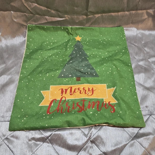 Christmas Tree Pillow Case Sofa Throw Cushion Cover Home Decor