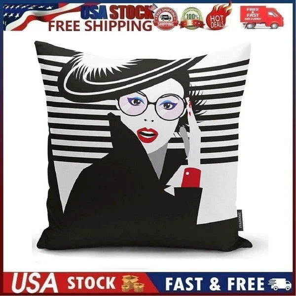 Ysahome Fashion Belle Home Decor Throw Pillow Case Fancy Theme Decorative 18x18