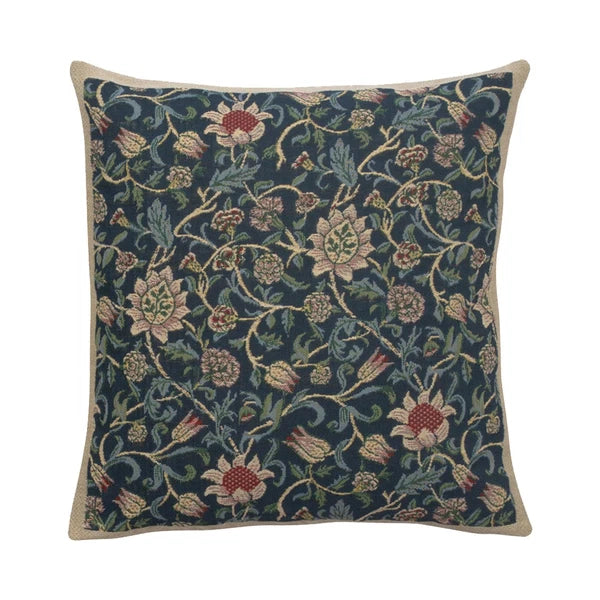 Charlotte Home Furnishings Throw Pillow Covers 16x16" Blue Flowers Farmhouse ...